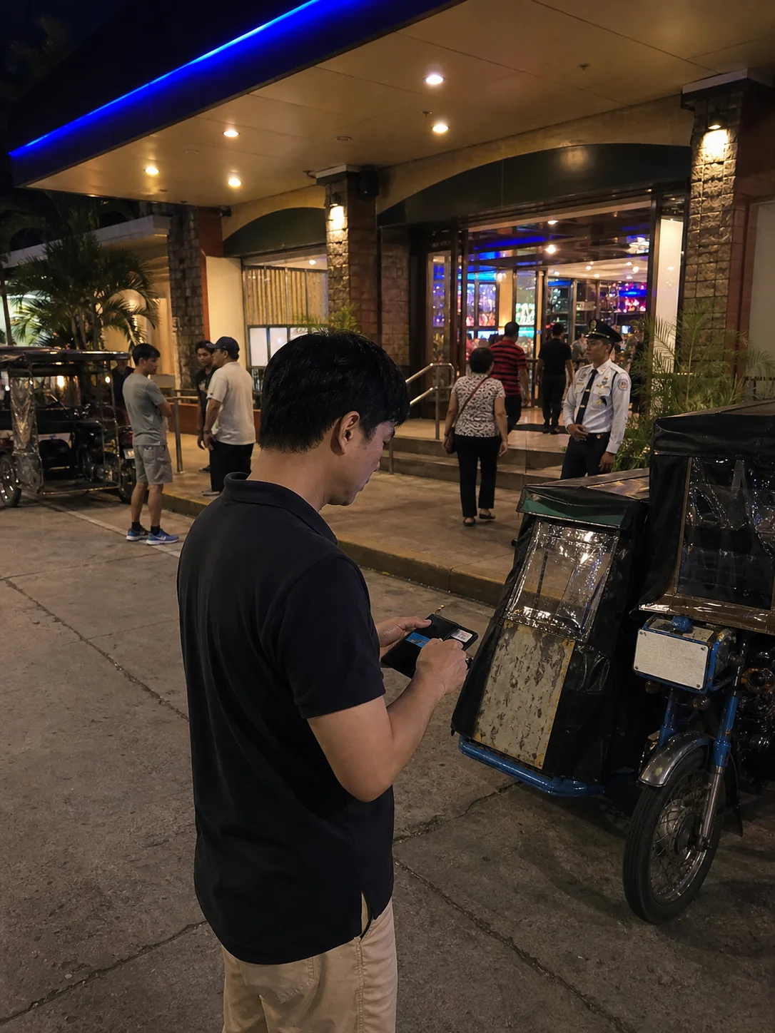 Casino Filipino Angeles 로컬 카지노 입구 풍경