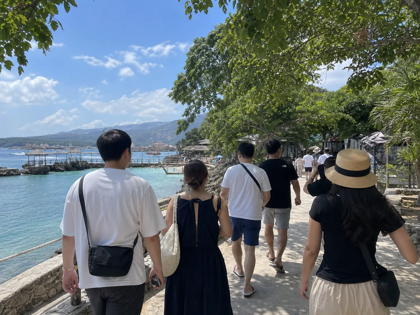 Camayan Beach style waterfront walk during a Subic day trip